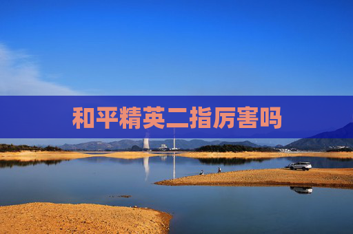 和平精英二指厉害吗