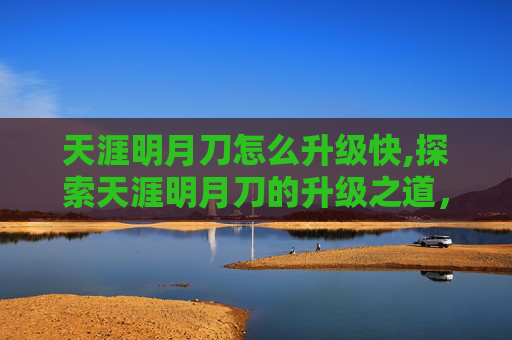 天涯明月刀怎么升级快,探索天涯明月刀的升级之道，从新手到高手的进阶之路